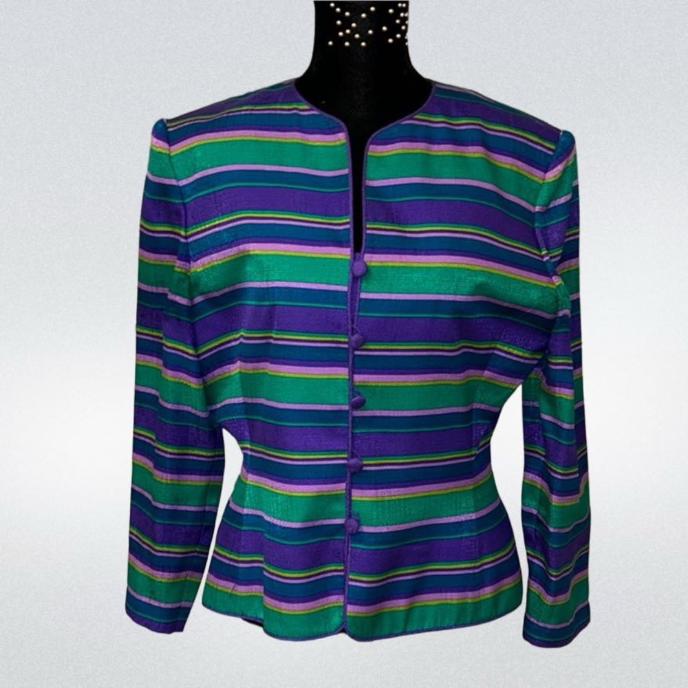 Adrianna Papell 100% Silk Blazer